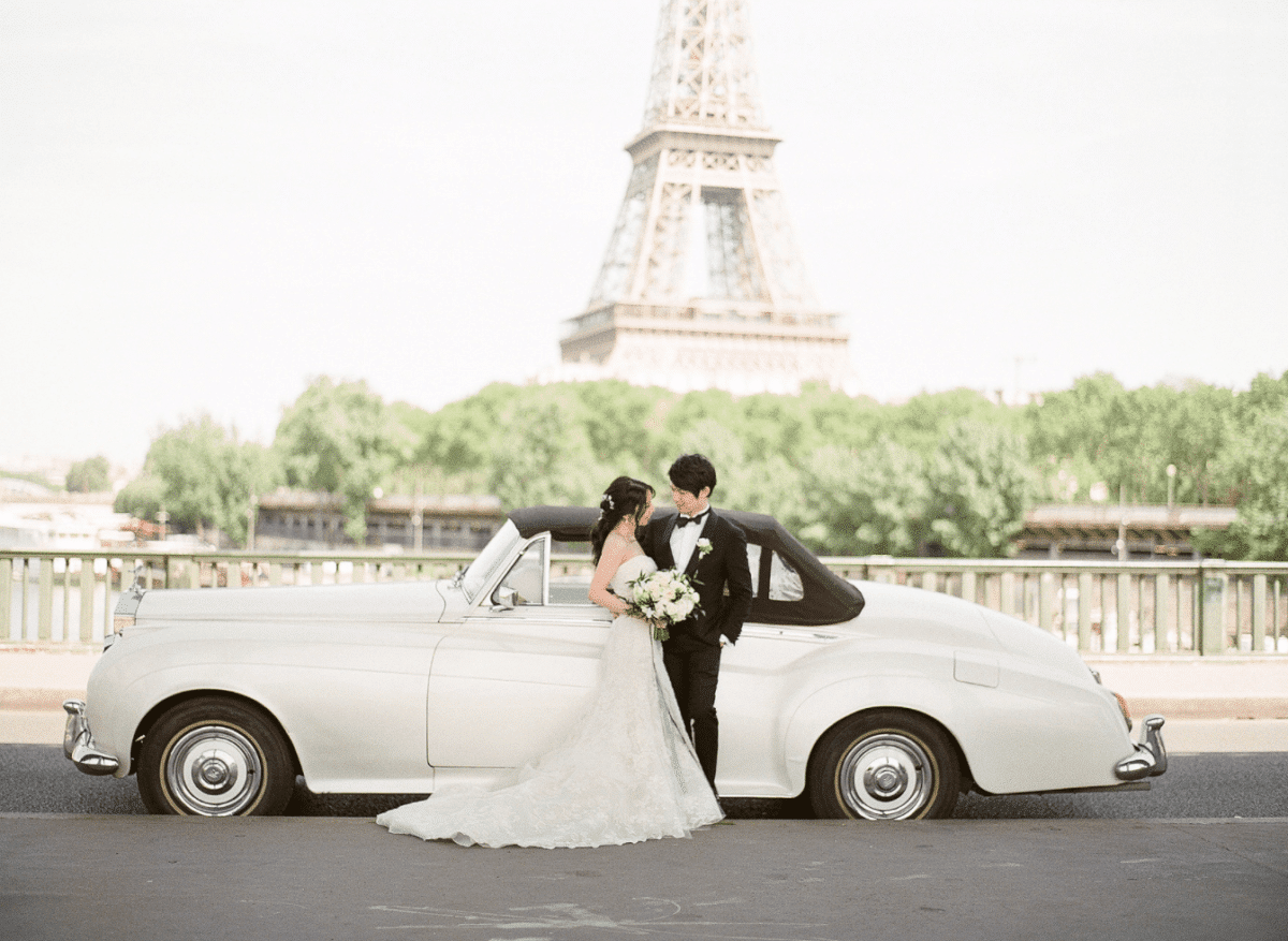 Bride at Pavillon de Musique Paris destination wedding filmed by HD Moments